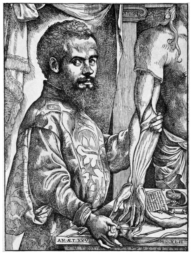 Frontispiece of Vesalius’ <i>De humani corporis fabrica</i> - Image credit: Art Resource