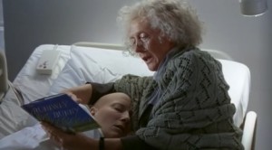 Dr. Ashford reads "Vivian." Photo Credit: HBO Films, 2001